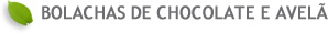 bolachas de chocolate e avelã