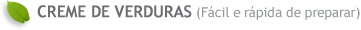 creme de verduras